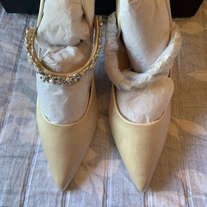 Badgley Mischka Esperanza Mary Jane Satin Pumps